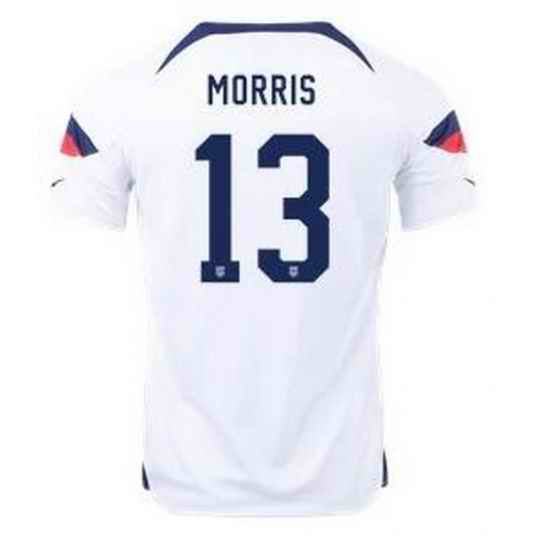 Men US 2022 FIFA Soccer Jersey White 014